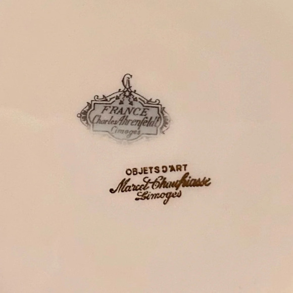 Vintage French plate, stamped “France, Charles Ahrenfeldt Limogues” 8.75 in - Picture 3 of 5